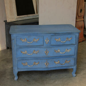 19th century serpentine commode