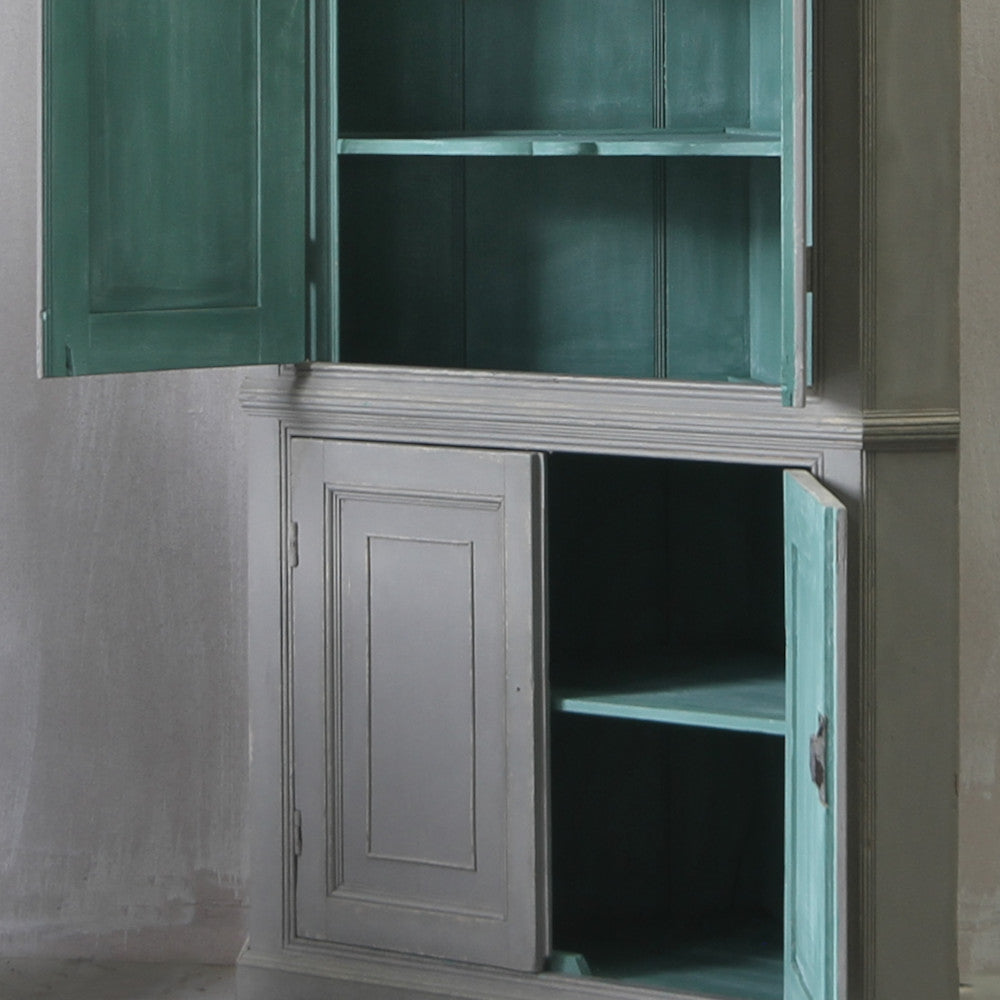 Regency corner cupboard