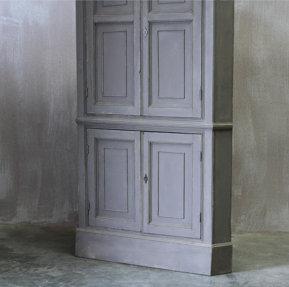 Regency corner cupboard