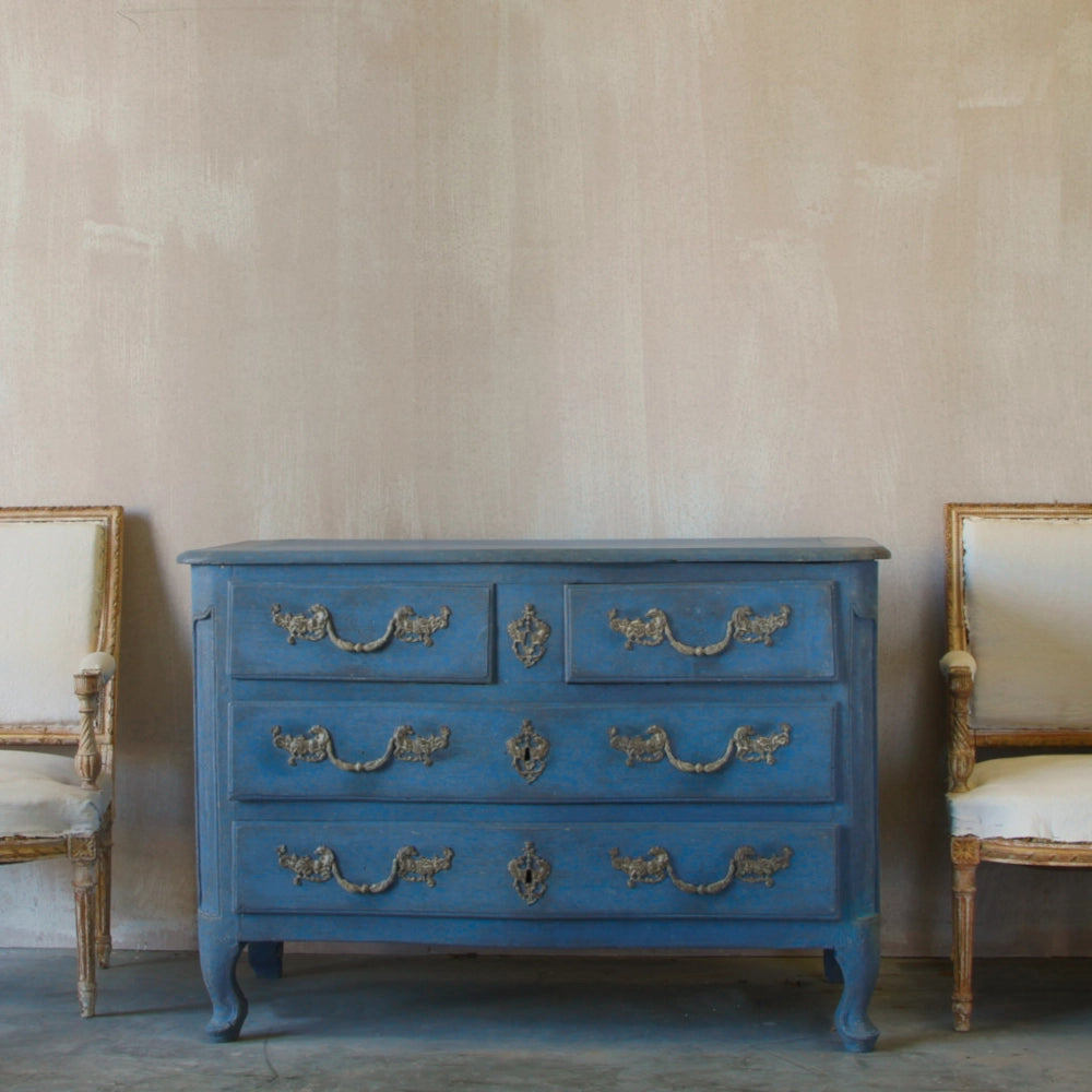 19th century serpentine commode