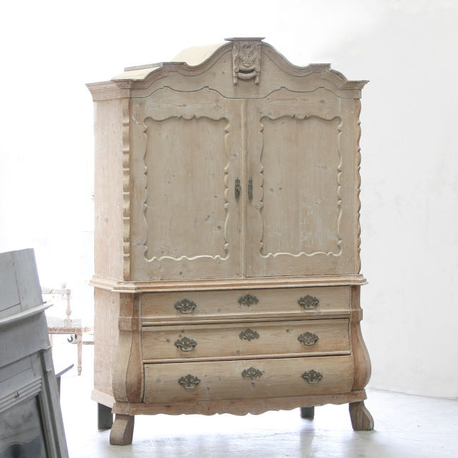 19th century Dutch linen press