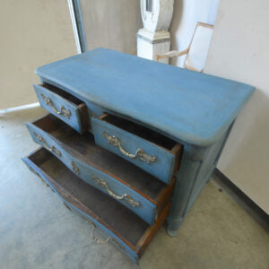 19th century serpentine commode