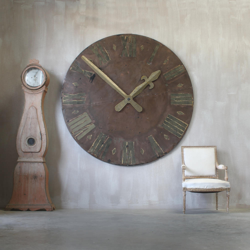 Period Copper Clock Face