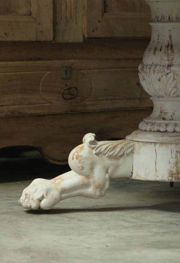 Gueridon Pedestal Table with Richly Veined Marble Top