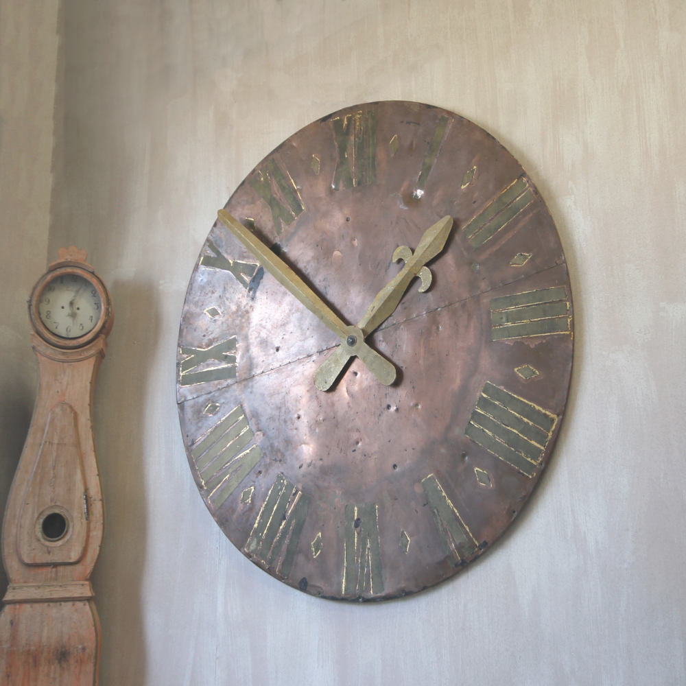 Period Copper Clock Face