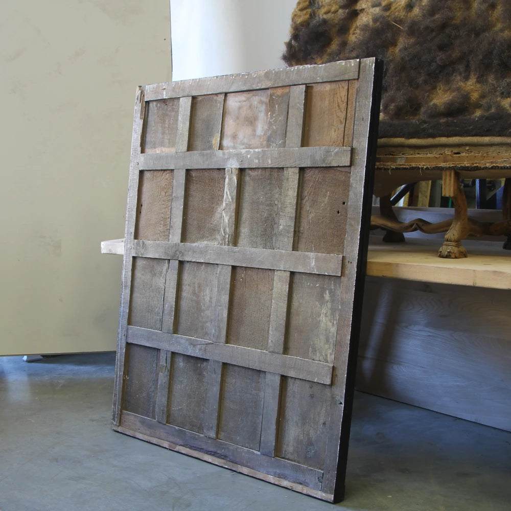 Large ebonised mirror